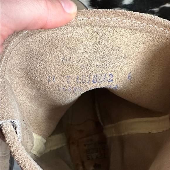 Vintage Tan Leather Cowboy Boots Men’s 11 Texas Steer Bilterite - Picture 6 of 8